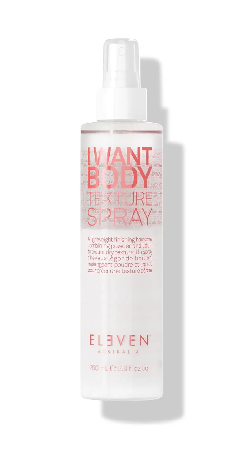 ELEVEN AUSTRALIA I Want Body Texture Spray - Volumizing & Lightweight Styling Spray for Fine to Medium Hair, Adds Texture, Body & Natural Movement, Flexible Hold with a Matte Finish