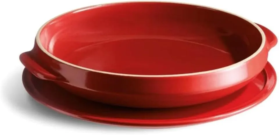 Emile Henry Made In France Flame Top Burgundy Tarte Tatin Set