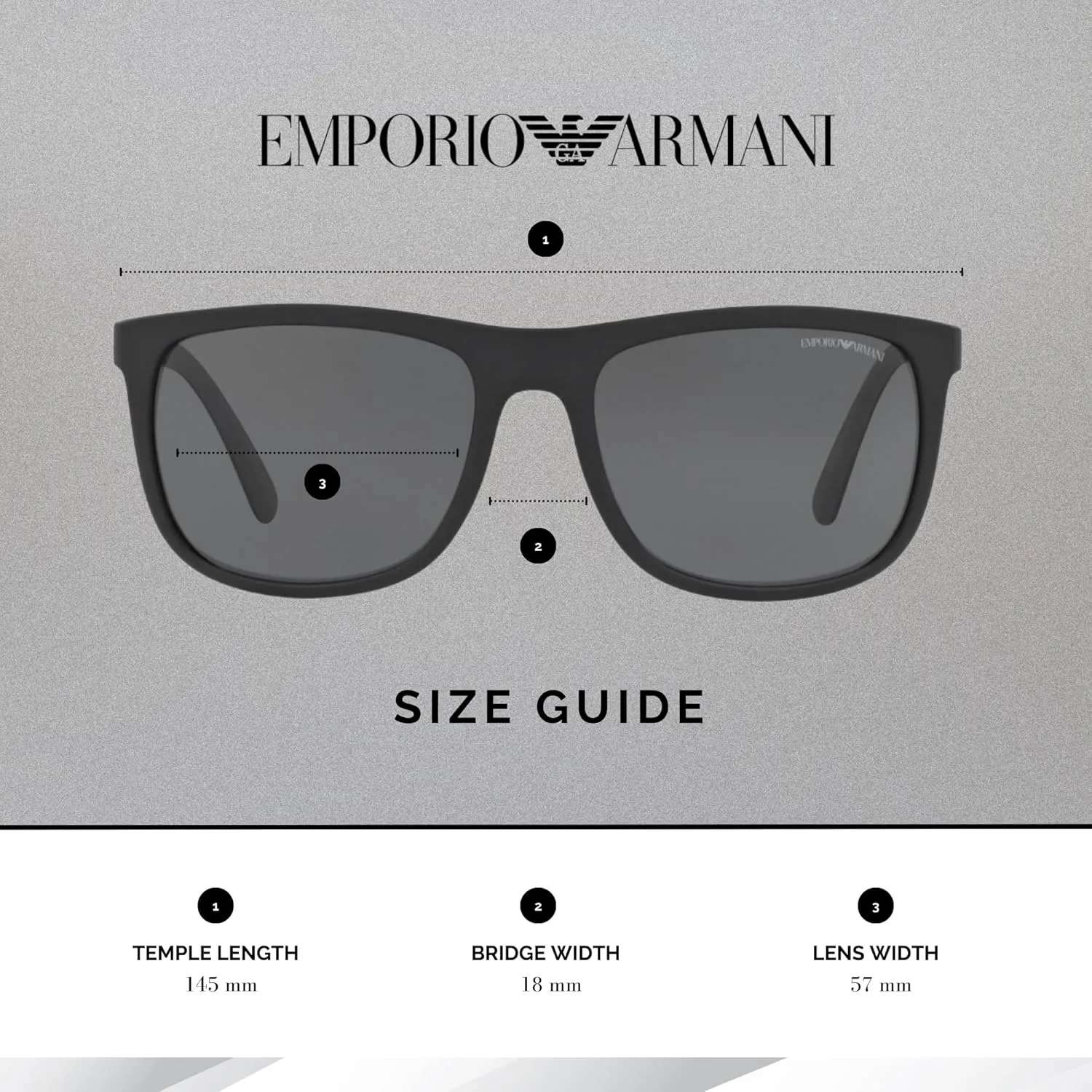 Emporio Armani EA4079 Square Sunglasses For Men   BUNDLE with Designer iWear Eyewear Care Kit