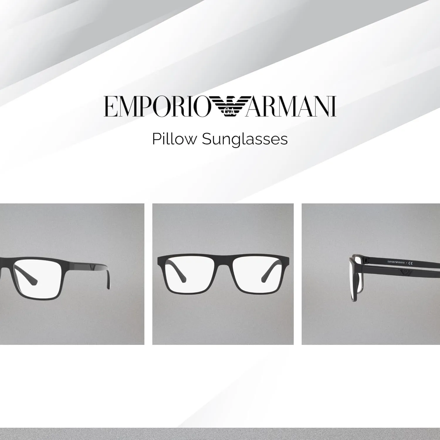 Emporio Armani EA4115 Square Sunglasses for Men   BUNDLE With Designer iWear Complimentary Eyewear Kit