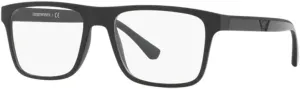 Emporio Armani EA4115 Square Sunglasses for Men   BUNDLE With Designer iWear Complimentary Eyewear Kit