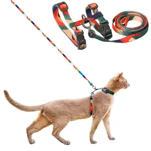 Escape-Proof Cat Harness & Leash Set – Adjustable Lightweight Safety Vest for Small & Large Cats
