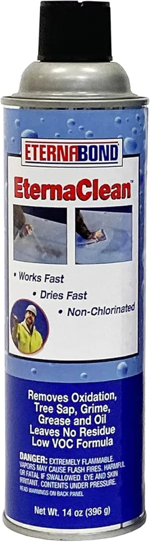 EternaBond EternaClean Spray Cleaner 14oz Can | EB-ECSPC | Prepares surfaces for Sealant Application by Releasing Contaminants like Oxidation, Grime, Oil and Grease, Tree Sap