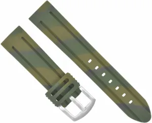 Ewatchparts 22mm Rubber Diver Watch Band Strap Compatible With Swiss Army Military Classic Chrono Watch