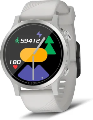 EZON R7 GPS Sports Watch,Optical Heart Rate Monitor,Dual-Band GNSS,20 Days Battery Life,28  Professional Sports Modes,Training Analysis, Lightweight Running Watch for Triathlon/Marathon/Trail Run/Swim