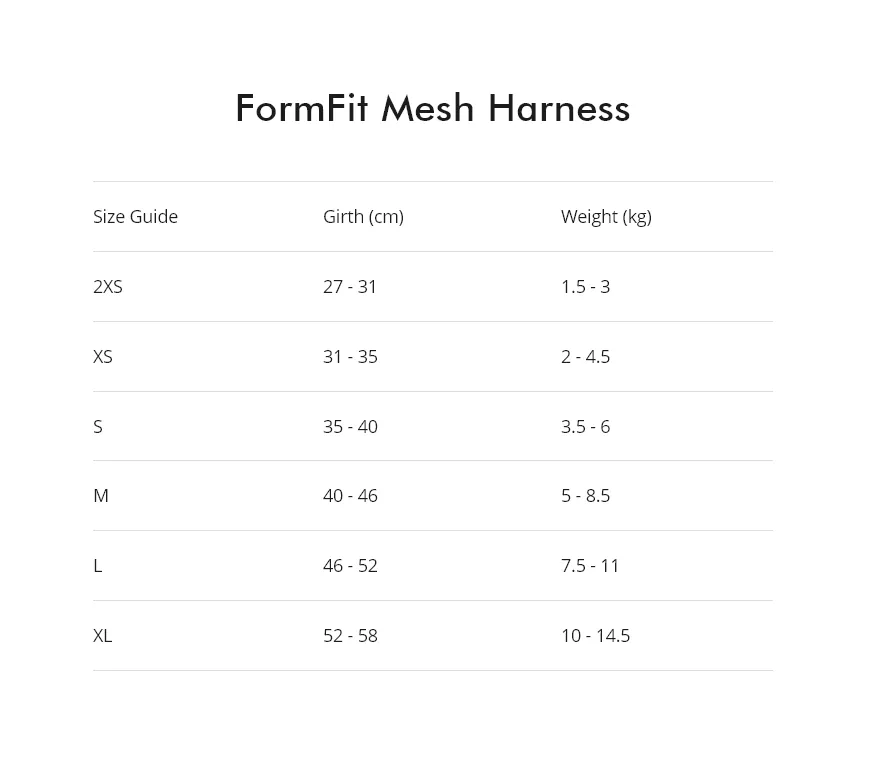 EzyDog FormFit Mesh Harness Pink