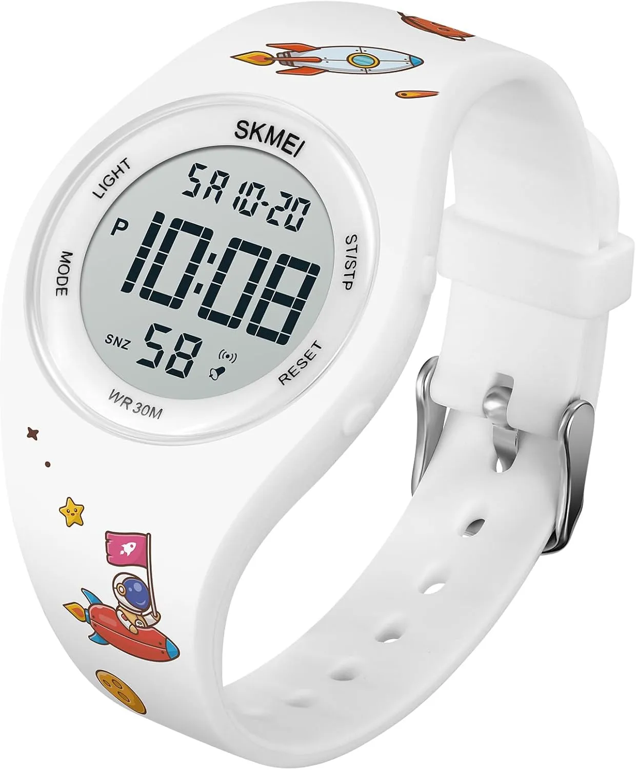 FANMIS Fashion Women Men Digital Sports Watch Student Electronic Outdoor Sport Watch Military Multi-Function Luminous Waterproof Watch Unisex LED Digital Watch