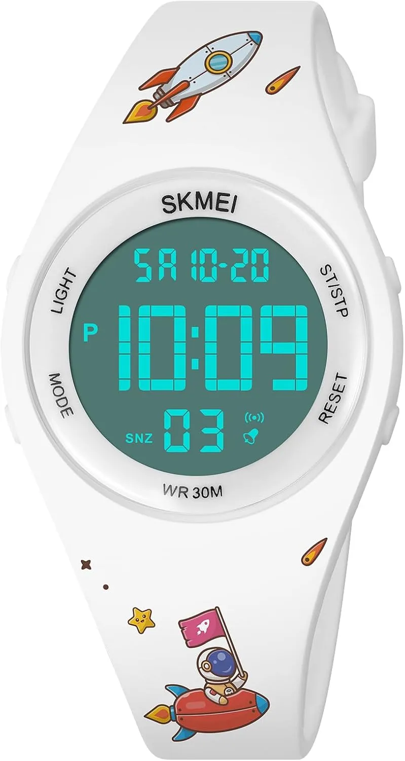 FANMIS Fashion Women Men Digital Sports Watch Student Electronic Outdoor Sport Watch Military Multi-Function Luminous Waterproof Watch Unisex LED Digital Watch