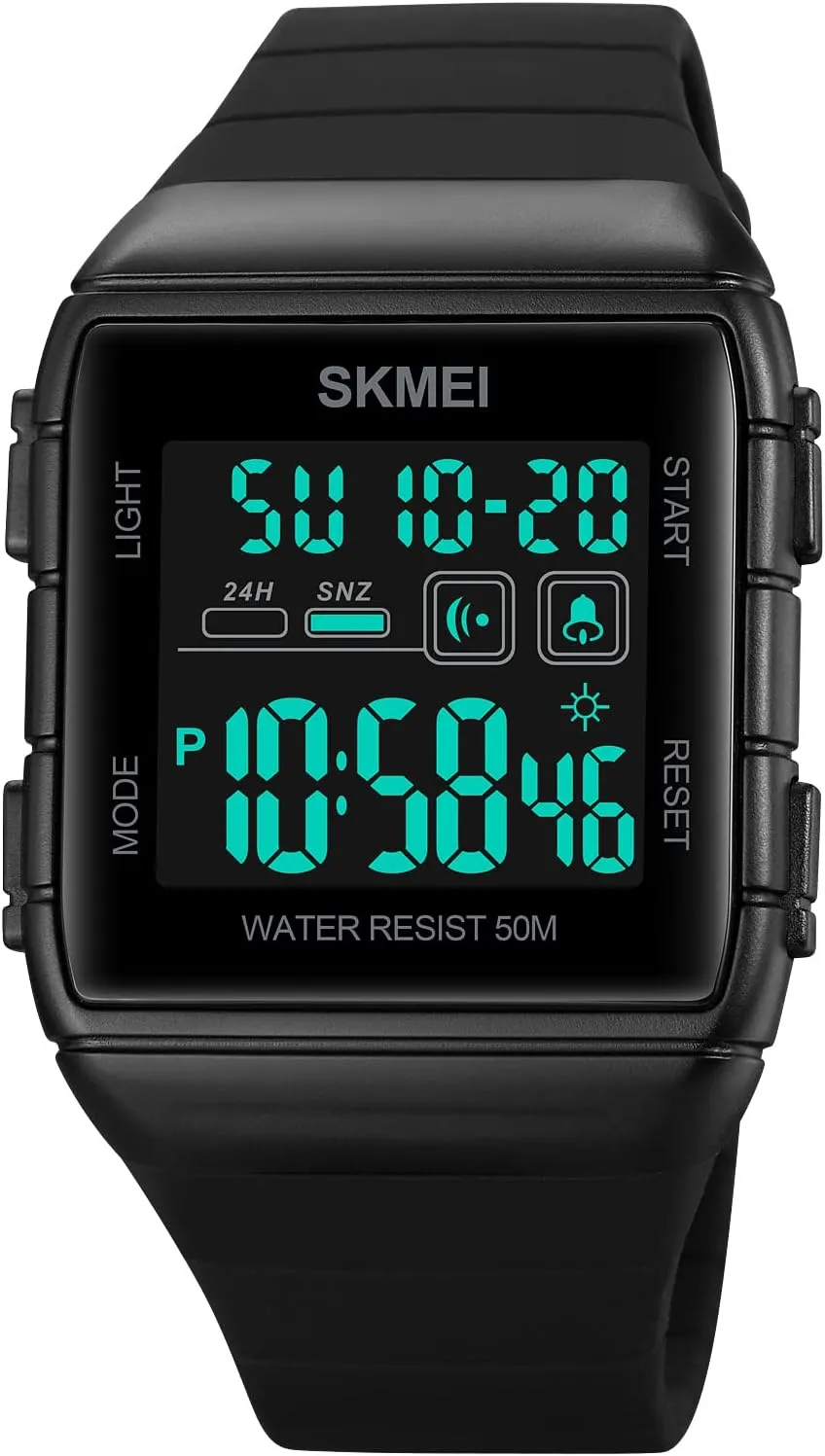 FANMIS Mens Fashion Military Multifunction Digital Watches 50M Water Resistant Electronic LED Backlight Sports Watch Unisex Outdoor Sport Watch