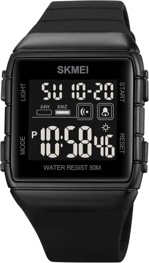 FANMIS Mens Fashion Military Multifunction Digital Watches 50M Water Resistant Electronic LED Backlight Sports Watch Unisex Outdoor Sport Watch