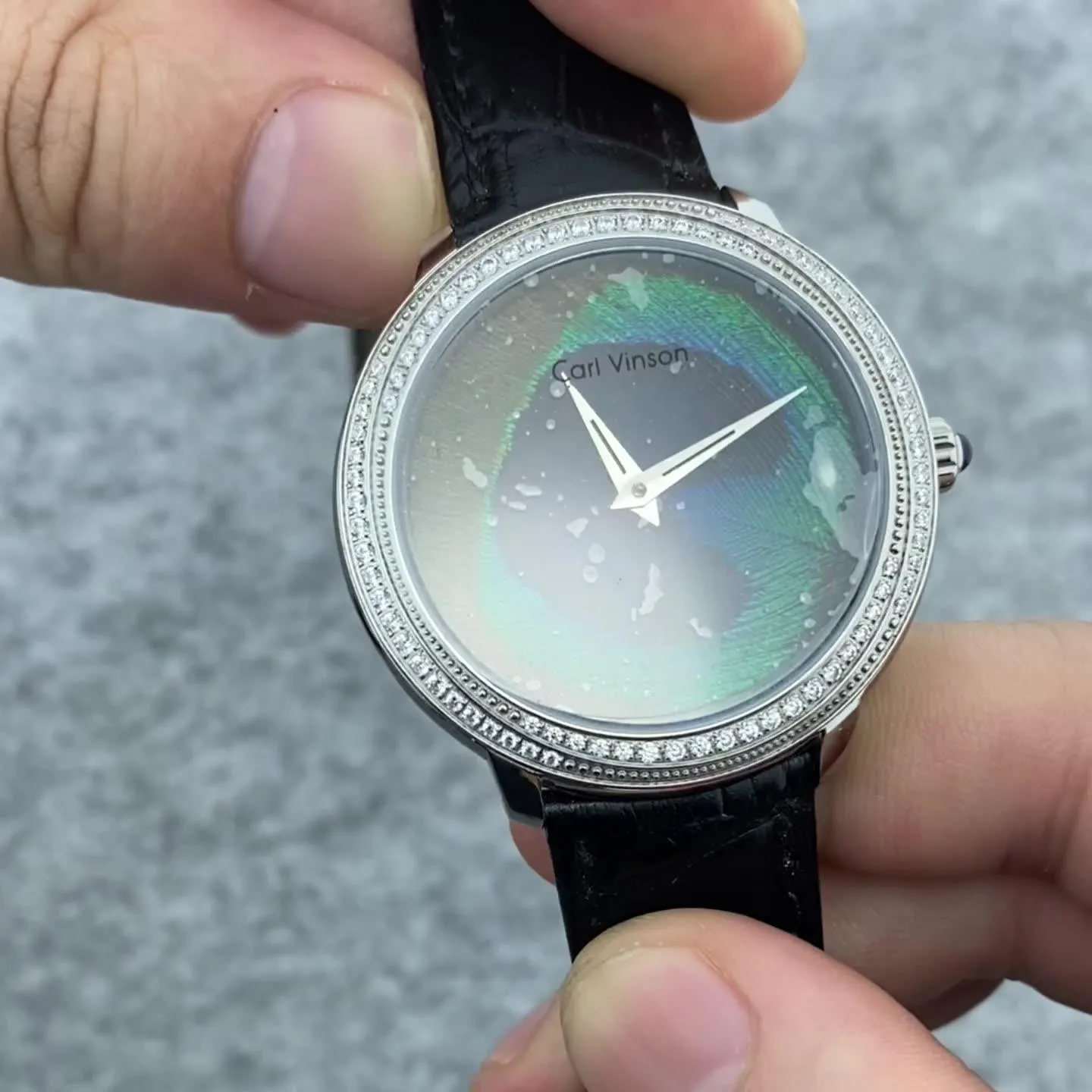 Feather Dial Waterproof Belt Watch
