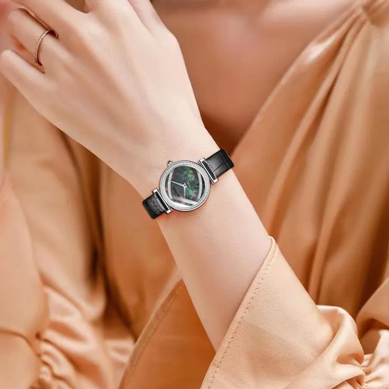 Feather Dial Waterproof Belt Watch