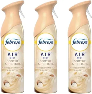 Febreez Air Freshener Spray, Odor-Fighting Room Spray, Soothe & Restore, 8.8oz, 3 pack