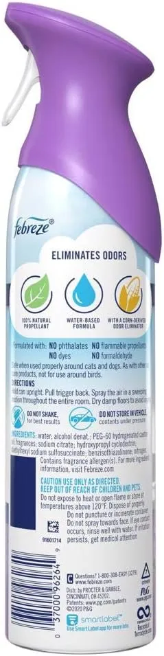 Febreze Air Freshener and Odor Fighter Spray 96264