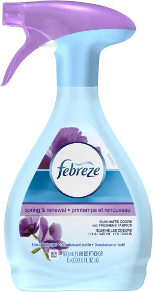 Febreze Fabric Refresher/Odor Eliminator, Spring and Renewal, 27 Oz Spray Bottle