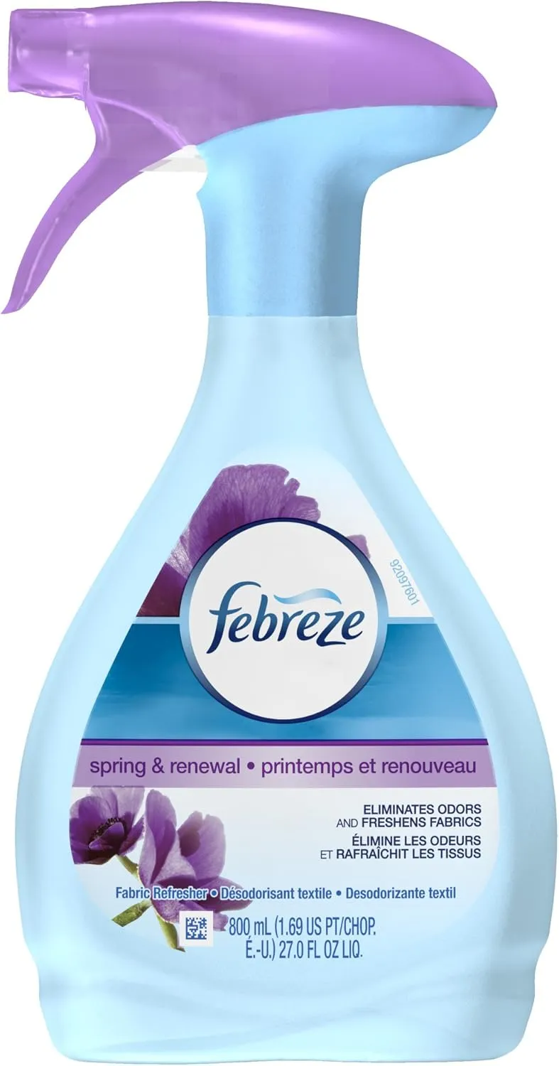 Febreze Fabric Refresher/Odor Eliminator, Spring and Renewal, 27 Oz Spray Bottle