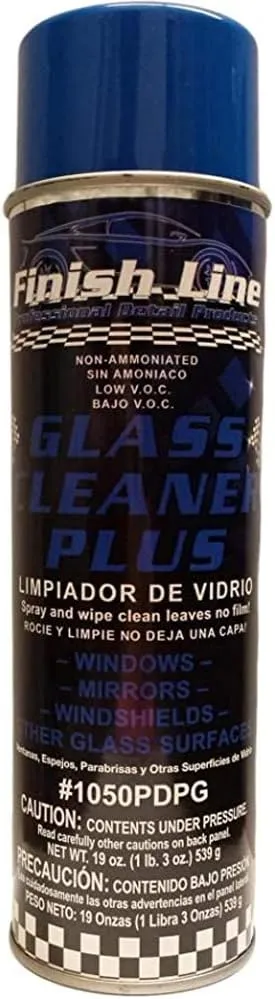 Finish Line Glass Cleaner Plus - for Cars or Home