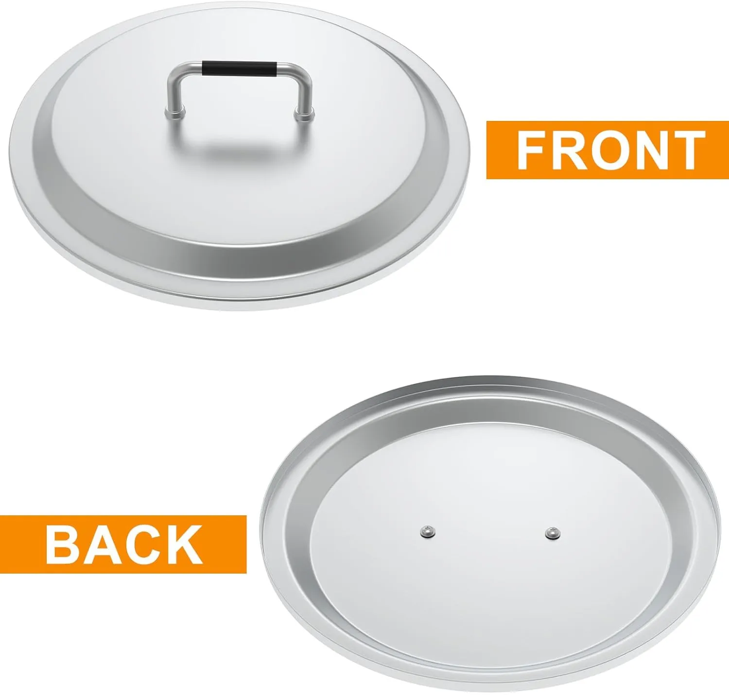 Fire Pit Lid for Solo Stove Yukon 2.0 & 1.0 Accessories, Stainless Steel Fire Pit Cover for Solo Stove Lid 27" Yukon and Other Outdoor Firepit Accessories, Shield with Heat Resistant Handle