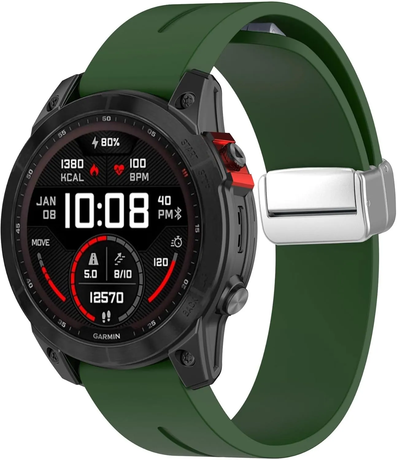 Fit for Jiaming series Garmin Fenix7x watch strap Fenix7 6 5 quick release folding buckle strap