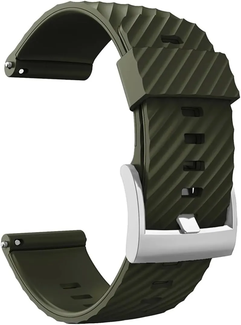 Fit For Suunto 7/Suunto 9 Replacement Wristband Soft Silicone Sports Watch Strap Fit For Suunto 9 Baro/9 Spartan/9 GPS 24mm Watch Band