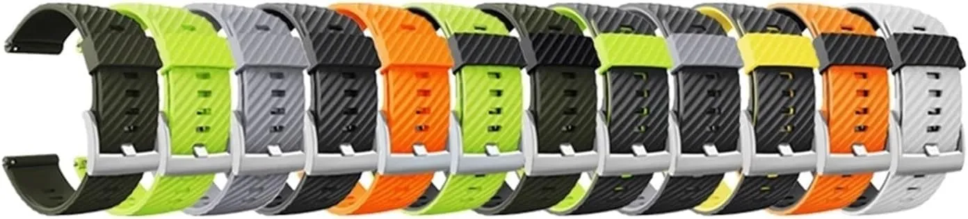 Fit For Suunto 7/Suunto 9 Replacement Wristband Soft Silicone Sports Watch Strap Fit For Suunto 9 Baro/9 Spartan/9 GPS 24mm Watch Band