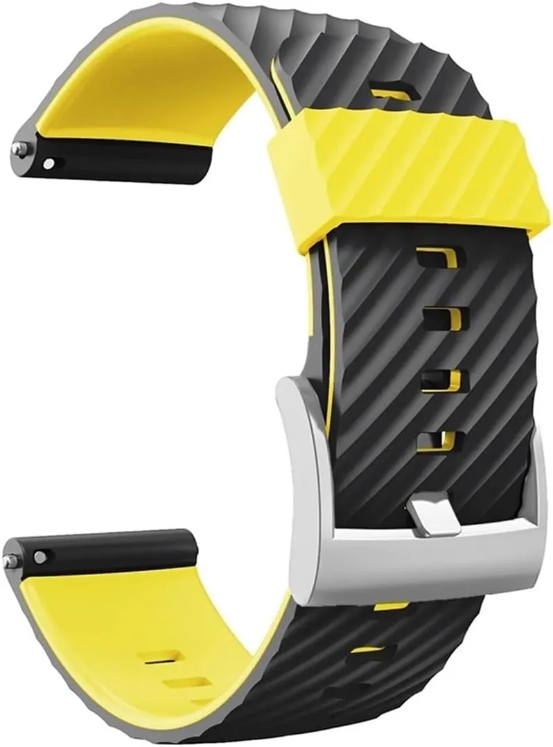 Fit For Suunto 7/Suunto 9 Replacement Wristband Soft Silicone Sports Watch Strap Fit For Suunto 9 Baro/9 Spartan/9 GPS 24mm Watch Band