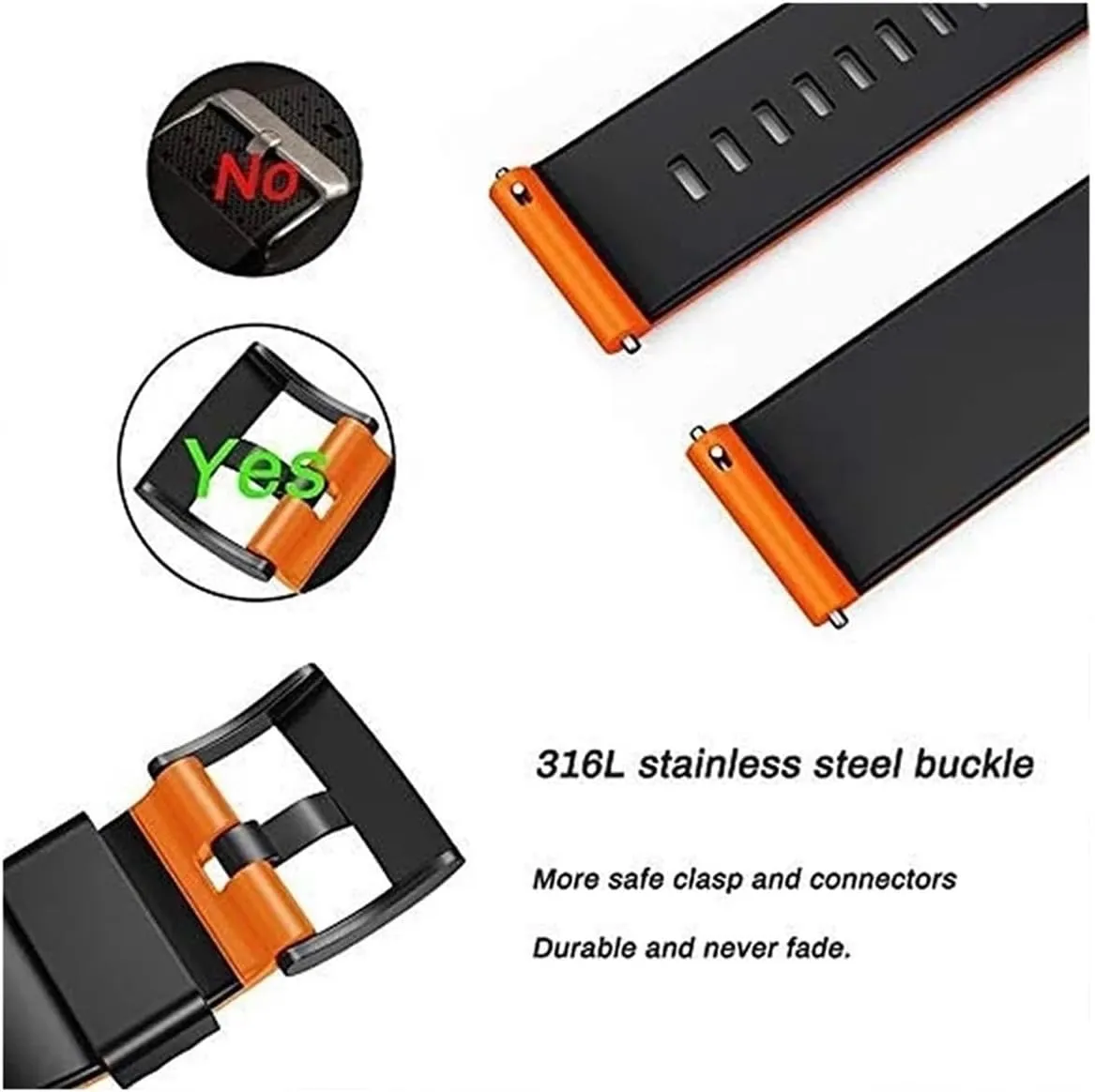 Fit For Suunto 7/Suunto 9 Replacement Wristband Soft Silicone Sports Watch Strap Fit For Suunto 9 Baro/9 Spartan/9 GPS 24mm Watch Band