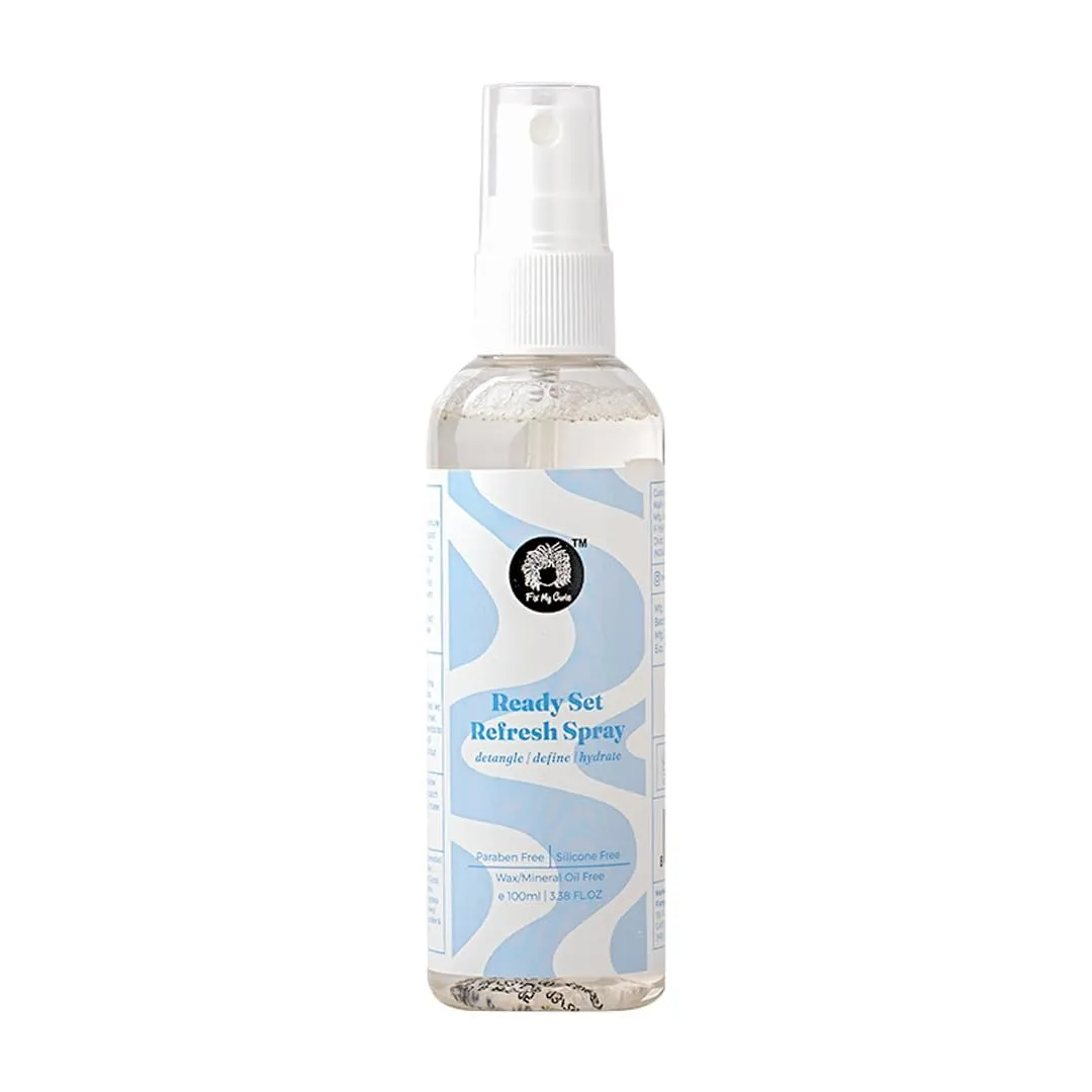 F.ix M.y Cu.rls Hair Defining Refresh Spray For Wavy, Curly, Low-Density, Fine Hair| Silicone-Free & Alcohol-Free| Anti Frizz, Hair Detangling Spray (100ml)