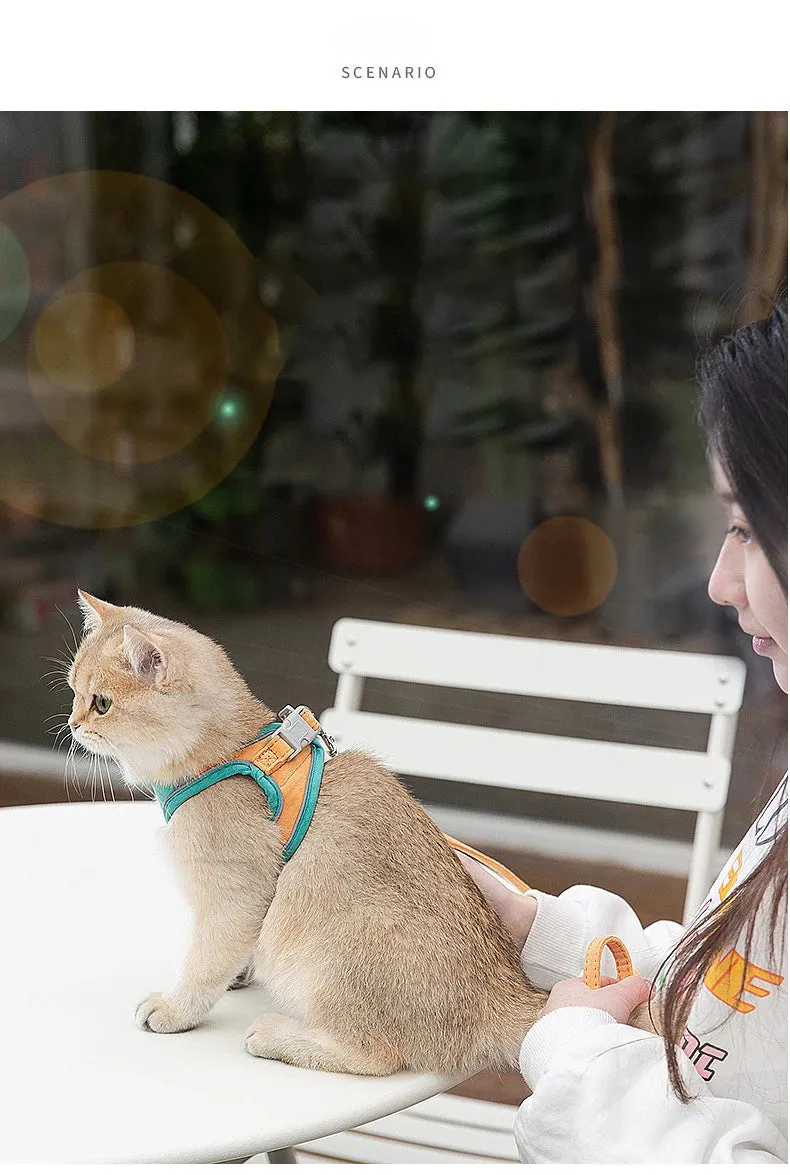 Floral Print Cat Harness & Leash Set