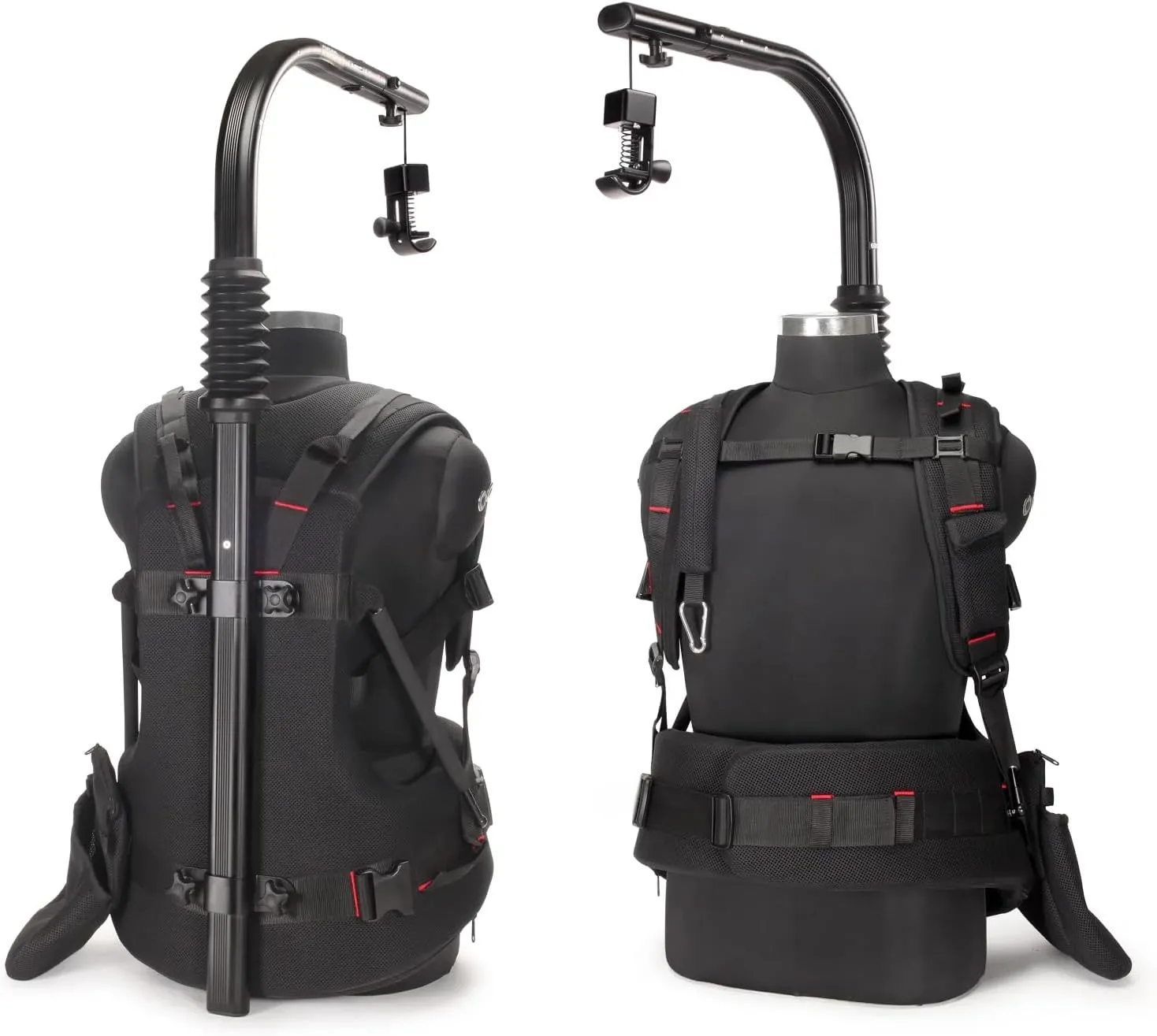 FLYCAM Flowline 750N Professional Ergonomic Camera Support Vest. Supports Payloads 15-19kg (33-42lb). Includes 18.5" Top Bar with 5" Arm Extension. Minimum Weight Required 15kg/33lb