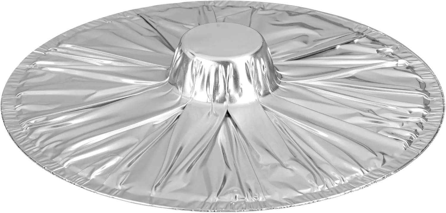 Foil Lux 3.5 Quart Pans And Lids, 10 Disposable Pots With Lids - Oven-Ready, Stove Compatible, Aluminum Foil Baking Pans, Freezable, For Outdoor Camping, Vacation, Picnic, And More - Restaurantware