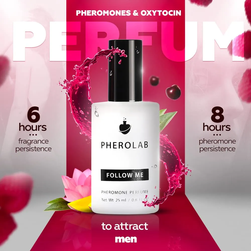 Follow Me Pheromone Perfume for Women [Oxytocin] – Pheromone-Infused Oil Cologne, Long-Lasting Spray Perfume to Attract Men