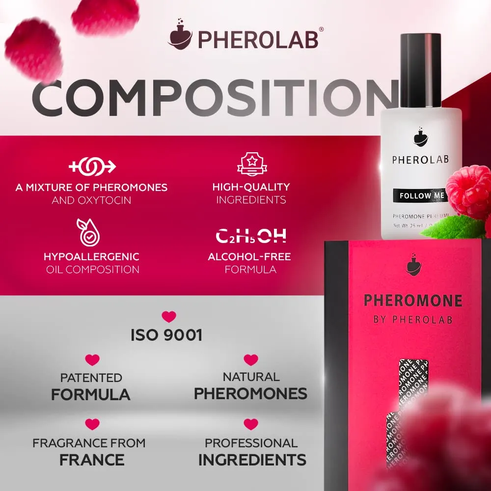 Follow Me Pheromone Perfume for Women [Oxytocin] – Pheromone-Infused Oil Cologne, Long-Lasting Spray Perfume to Attract Men