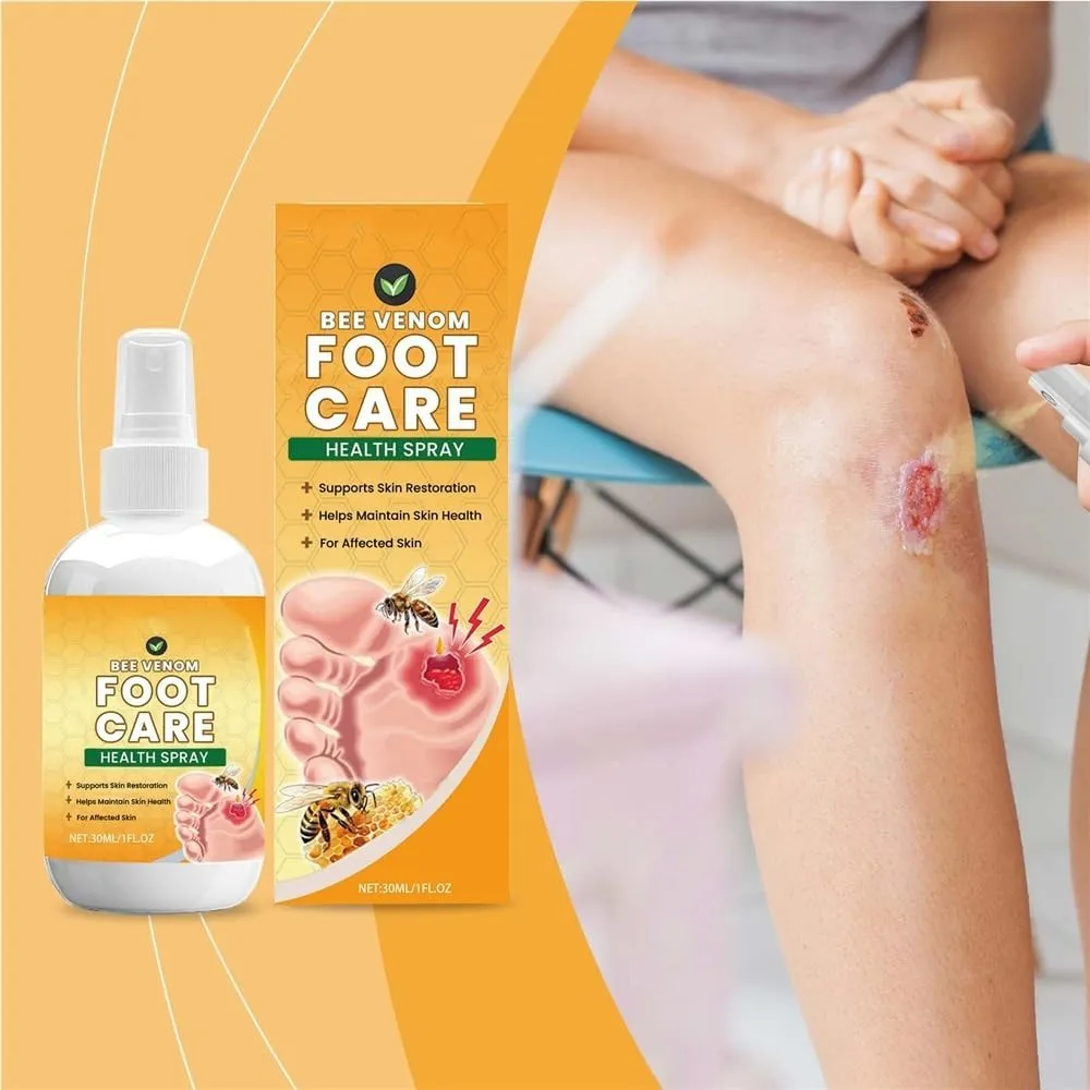 Foot Care Spray Can Reduce Swelling and Discomfort Caused by Diabetic Foot Problems, Support Healthy Skin Regeneration and Prevent Further Damage.(1Count (Pack of 1))