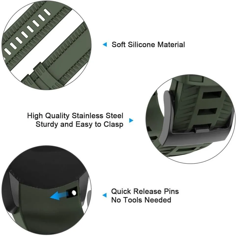 For 9 Band Soft Silicone Watch Strap For 9 GPS Baro Replacement Watch Band Sports For Men Women