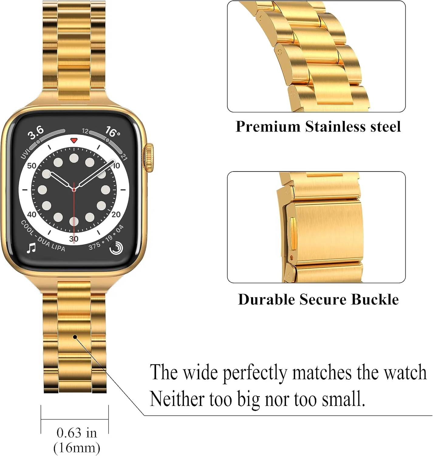for Apple Watch Band Women 38mm 40mm 41mmm 42mm 44mm 45mm with Face Cover, Metal Stainless Steel for iwatch Band Series 9 8 7 6 5 4 3 2 1 SE.