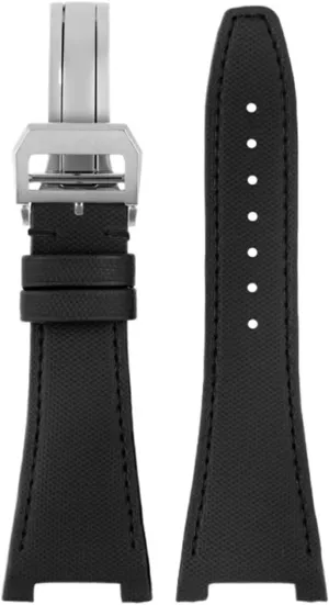 For IWC Ingenieur Family IW500501 IW378507 Watch Strap Concave Interface Bracelet Waterproof Cowhide Bottom Nylon Watchbands