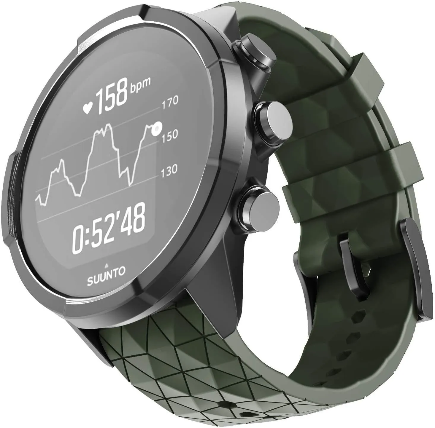 For Suunto 9 Spartan/9 Titanium Band, Soft Silicone Replacement Strap Wristband for Suunto 9 Smart Watch GPS/Spartan Sport Wrist HR/9 Titanium