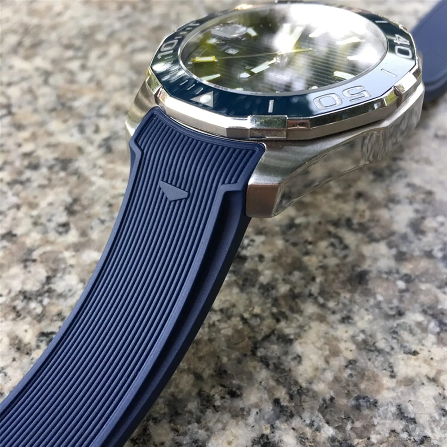 For TAG HEUER AQUARACER 300 WAY201B CALIBRE 20mm 22mm Rubber Silicone Watch Strap Waterproof Bracelet Watchband