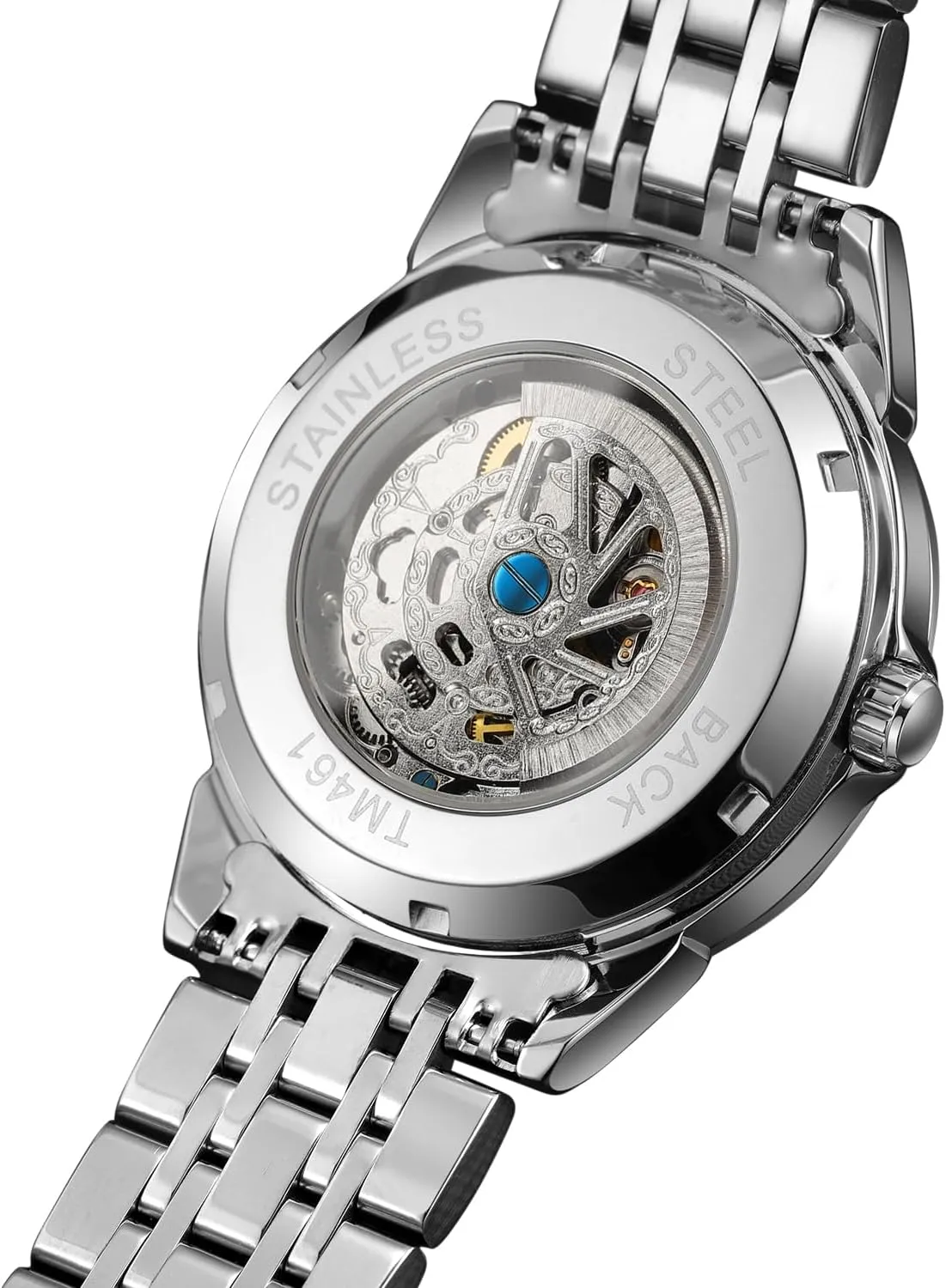 FORSINING Luxury Diamond Cut Design Case Automatic Mechanical Watch Fashion Diamond Studded Dial Skeleton Watch Tourbillon Casual Men Watch Date Day Ceremonial Dress Watch for Men