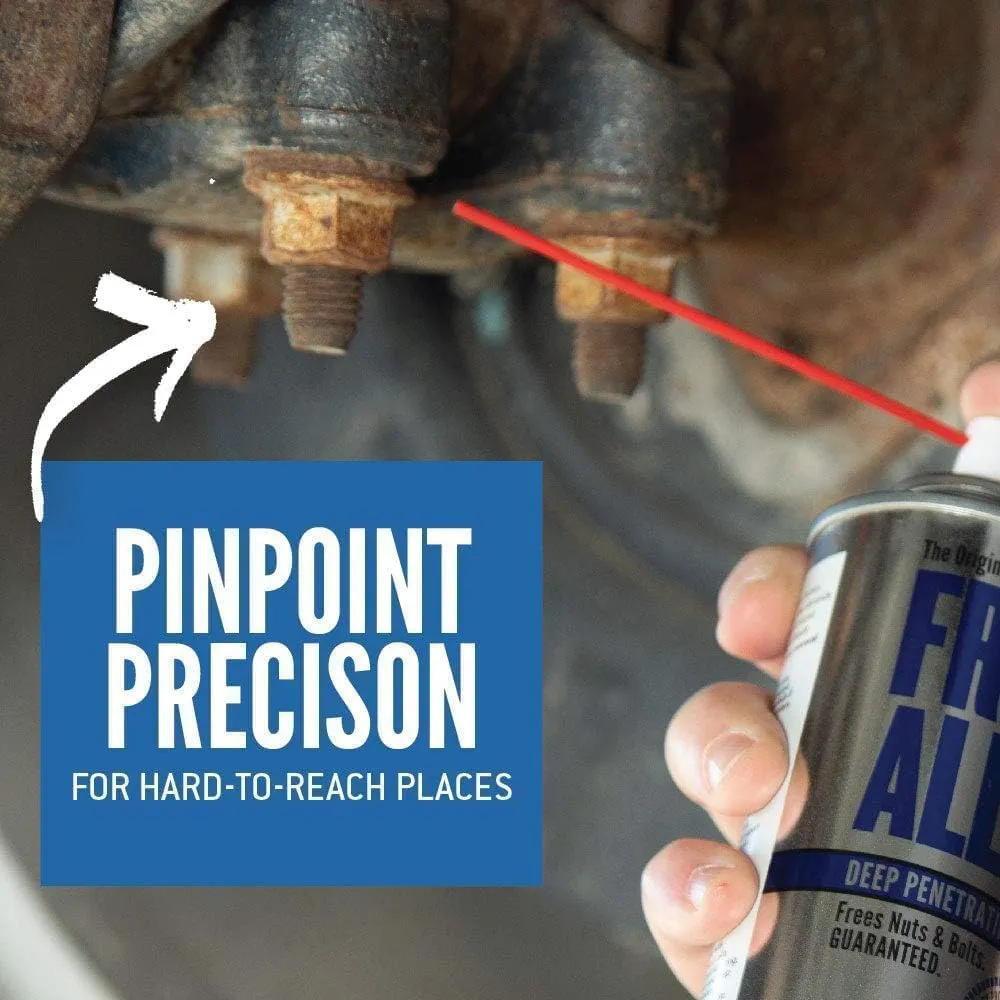 Free All Deep Penetrating Oil Rust Remover, Loosen Rusty Nuts & Bolts, Screws, Clamps, Pipes, 11 oz. Aerosol, 12 Pack