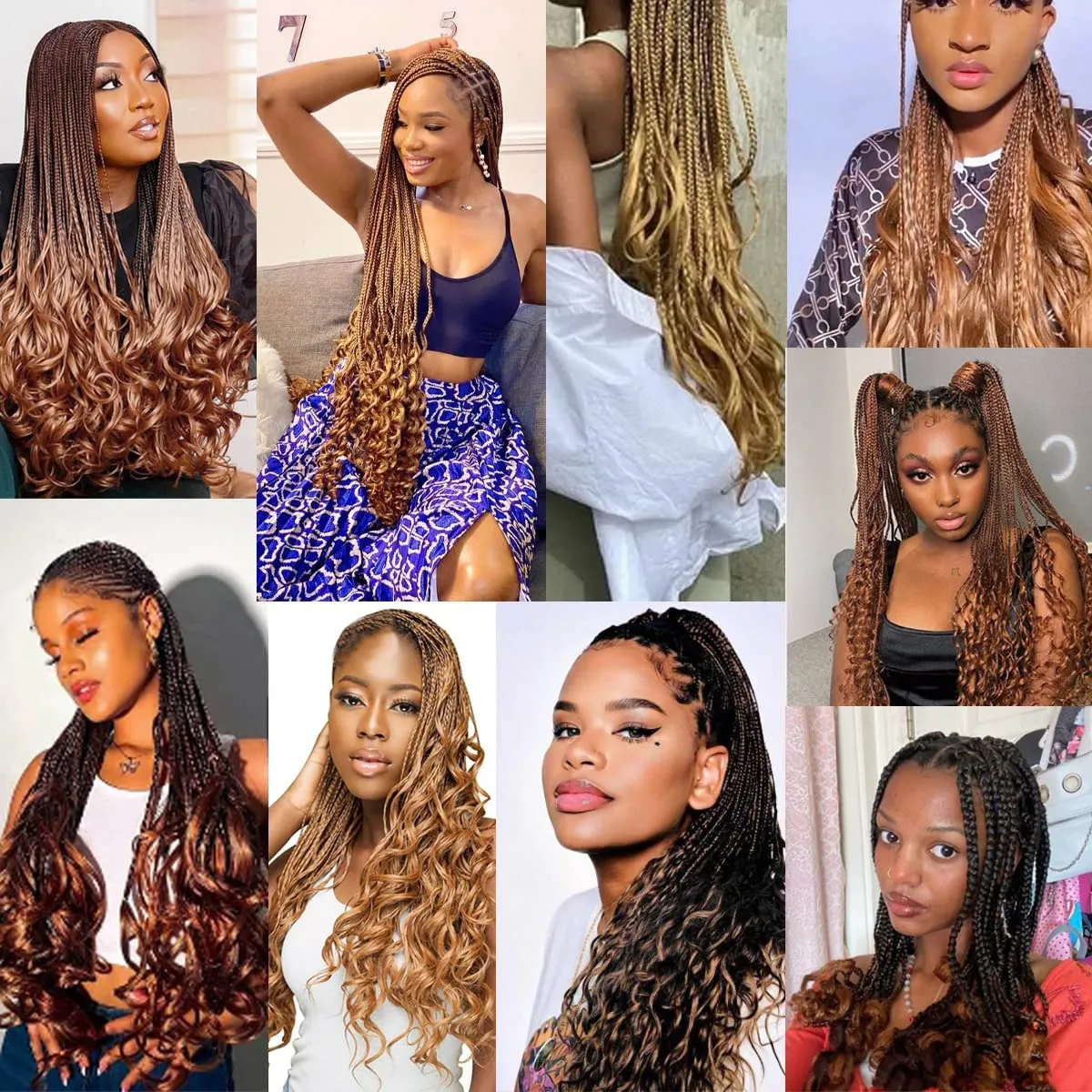 French Curly Braiding Hair,16Inch 8Pack Loose Wavy Bouncy Braiding Hair Extensions P27/33 75g/Pack French Curls Synthetic Hair Extensions(16 Inch,8 Packs,P27/33)