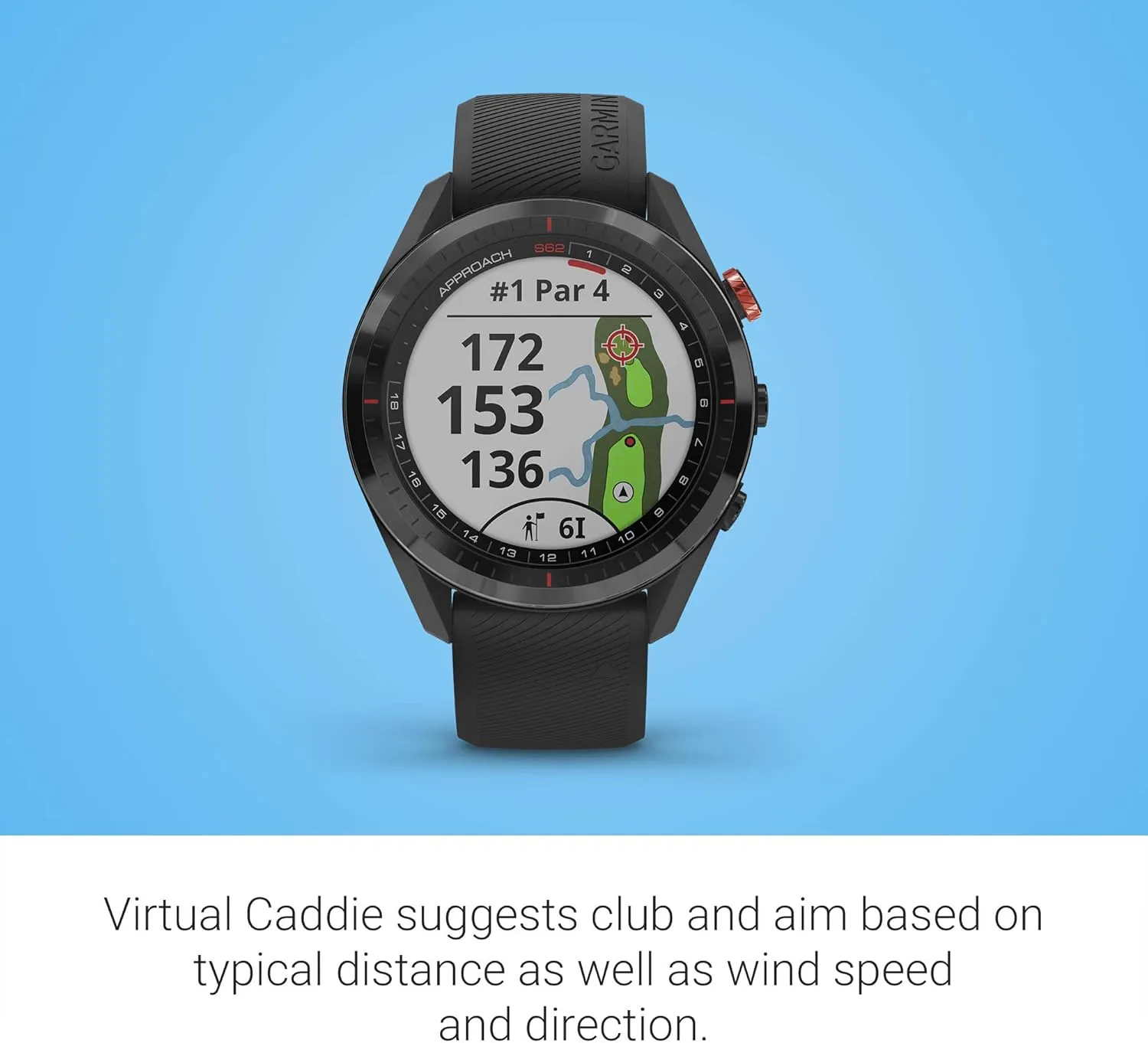 Garmin Approach S62 Bundle, Premium Golf GPS Watch with 3 CT10 Club Tracking Sensors, Built-in Virtual Caddie, Mapping and Full Color Screen, Black (Renewed)