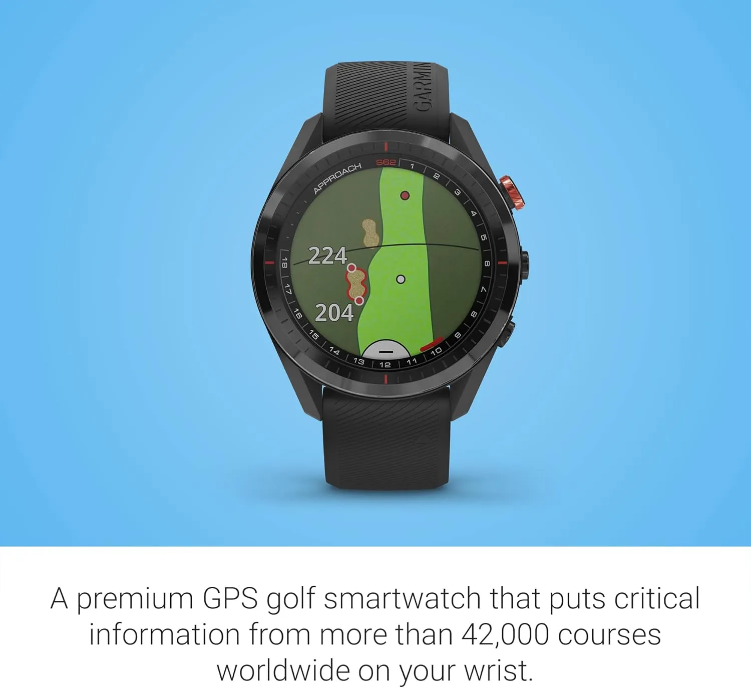 Garmin Approach S62 Bundle, Premium Golf GPS Watch with 3 CT10 Club Tracking Sensors, Built-in Virtual Caddie, Mapping and Full Color Screen, Black (Renewed)