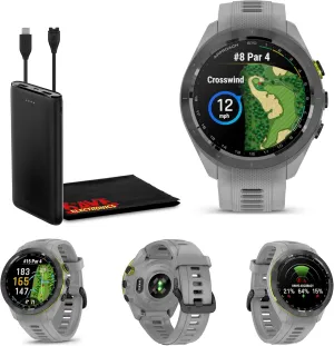 Garmin Approach S70 42MM Fitness Tracker Watch, Golf GPS Premium Smartwatch for Men, 1.2" Touchscreen AMOLED Display and 42000 Preloaded Courses - Gray - Garmin Watches for Men
