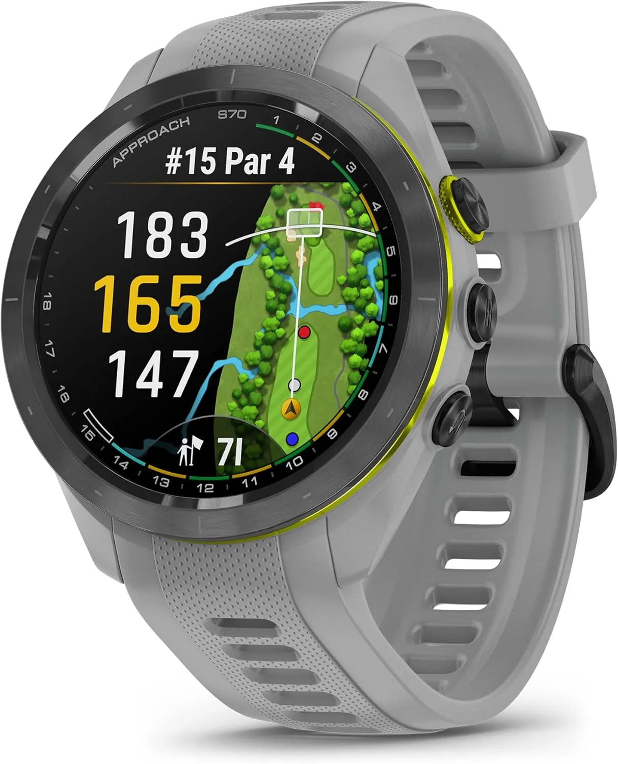 Garmin Approach S70, 42mm, Premium GPS Golf Watch, Powder Gray
