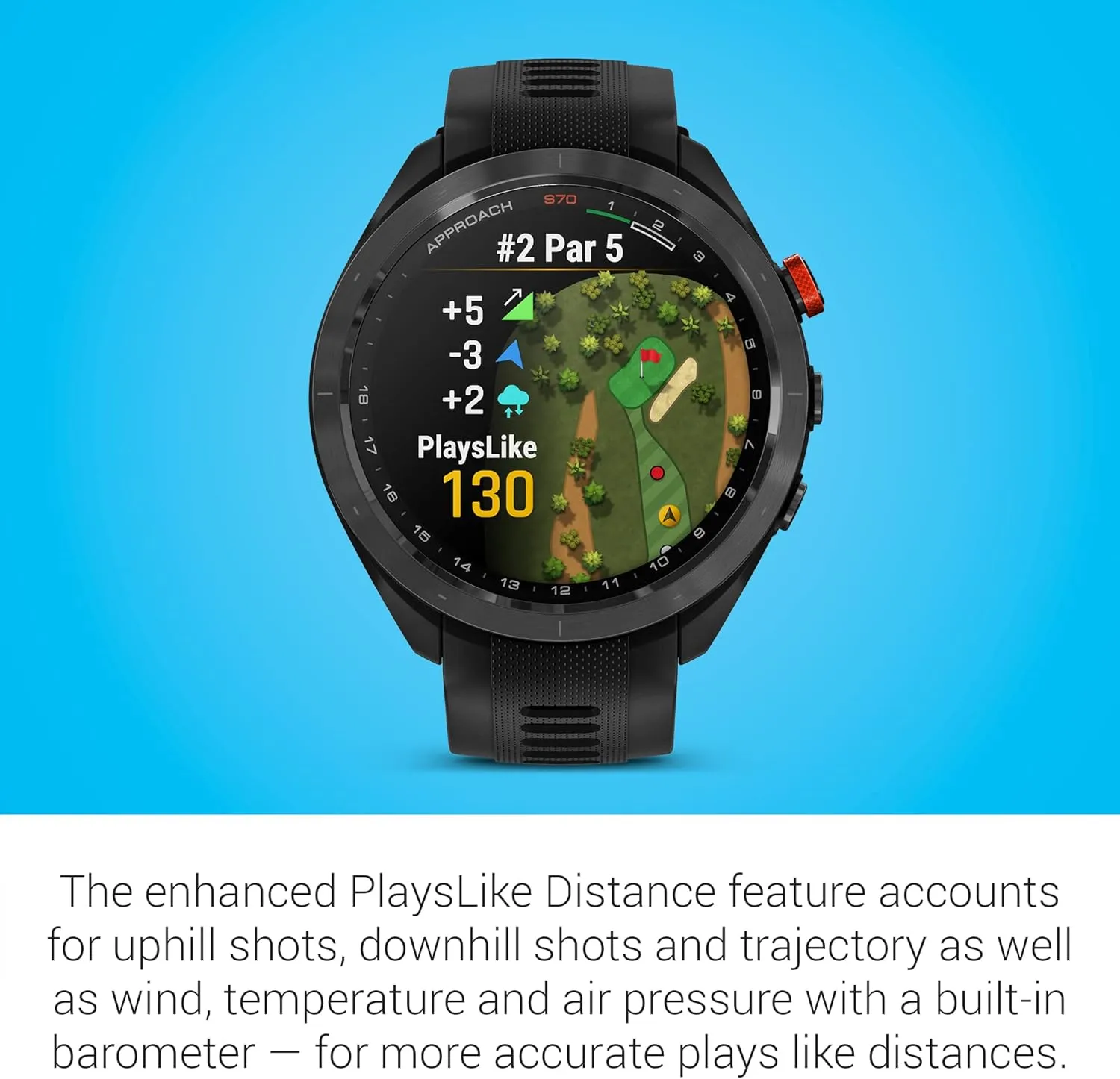 Garmin Approach S70, 47mm, Premium GPS Golf Watch, Black