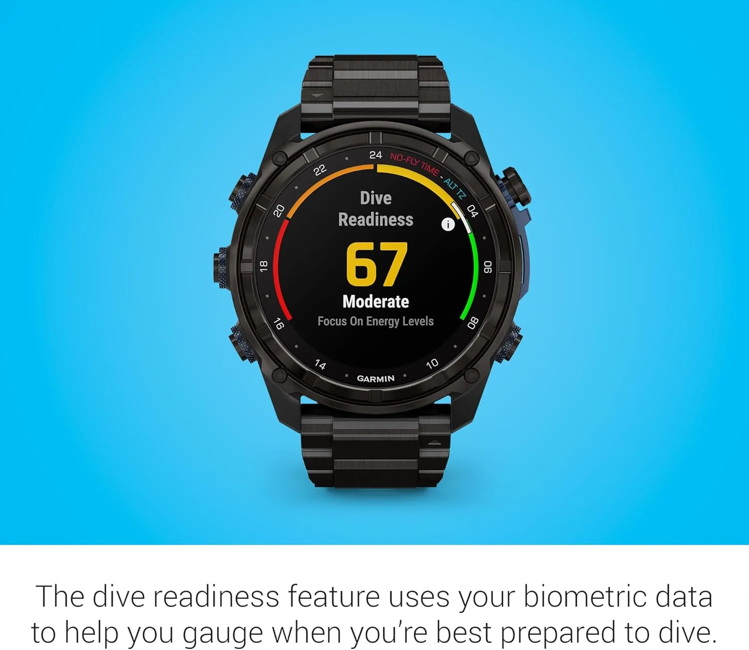 Garmin Descent™ Mk3i, Dive Computer and Multisport GPS Smartwatch, Air Integration, Black Titanium