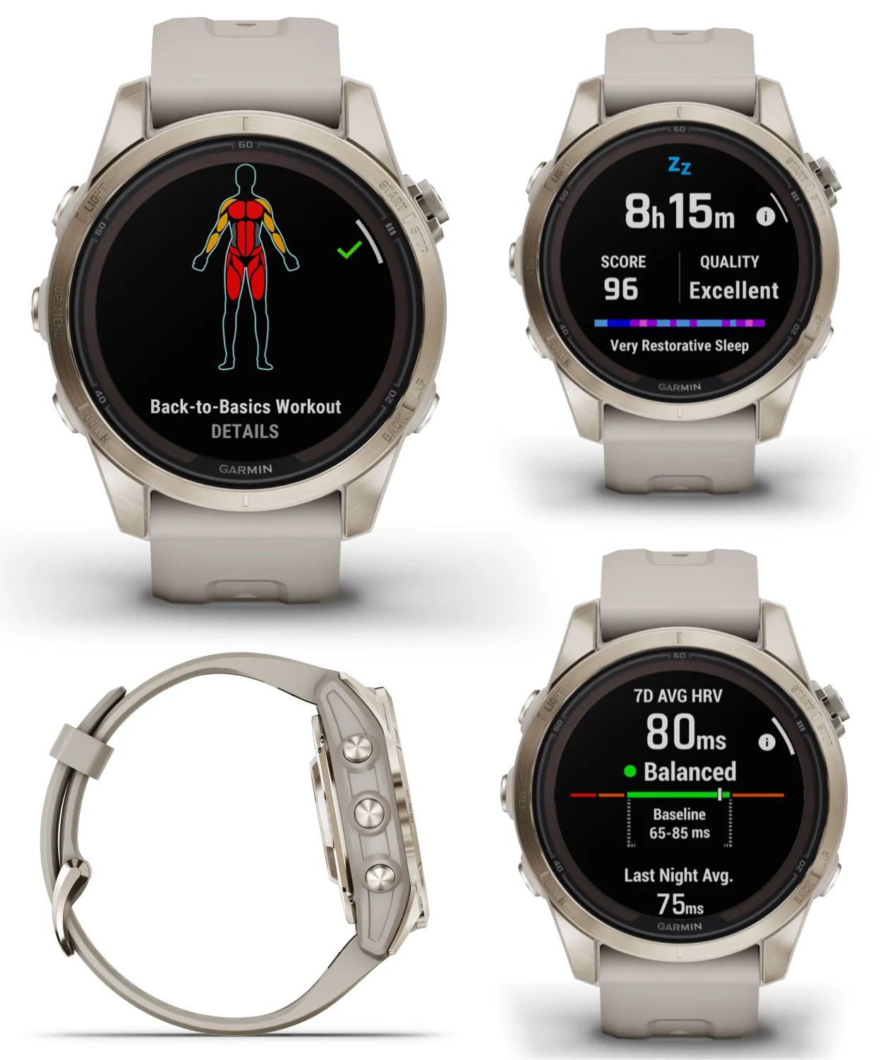 Garmin Fenix 7 Pro Solar Series Multisport GPS 42/47/51 mm Smartwatch | Wearable4U Bundle