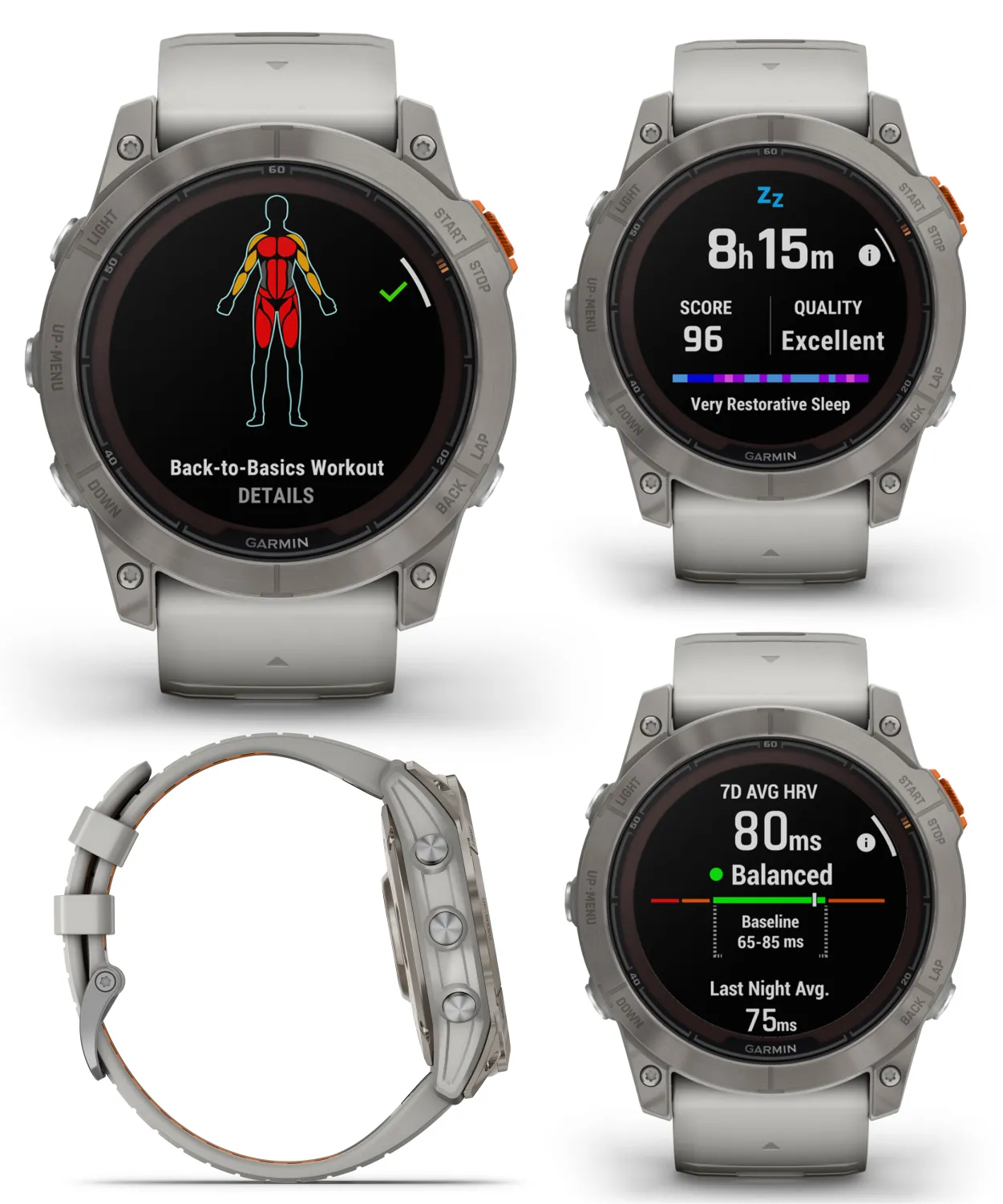 Garmin Fenix 7 Pro Solar Series Multisport GPS 42/47/51 mm Smartwatch | Wearable4U Bundle
